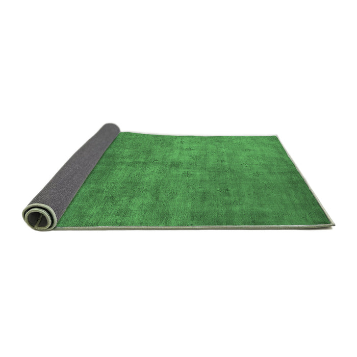 Sideview of Oriental Emerald Green Industrial Rug, urb2655emgrn