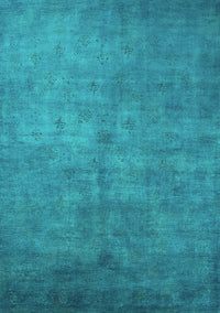 Oriental Turquoise Industrial Rug, urb2655turq