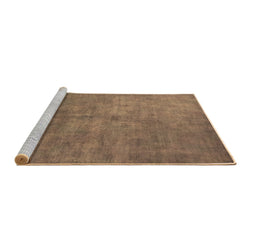 Sideview of Machine Washable Oriental Brown Industrial Rug, wshurb2655brn