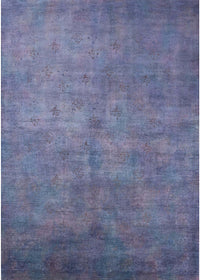 Machine Washable Industrial Modern Light Purple Blue Rug, wshurb2655