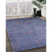Machine Washable Industrial Modern Light Purple Blue Rug in a Family Room, wshurb2655