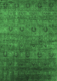 Oriental Emerald Green Industrial Rug, urb2656emgrn