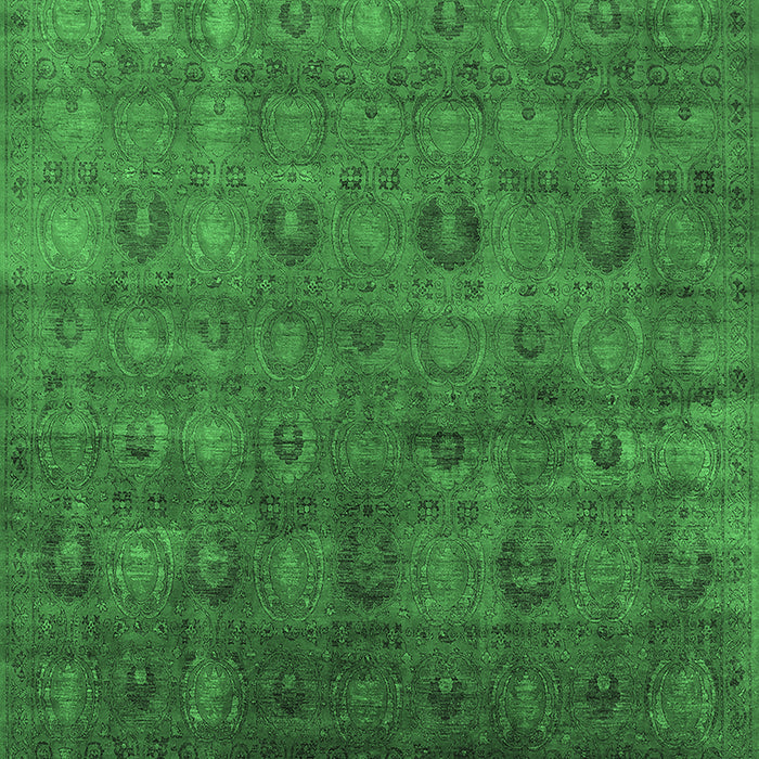 Oriental Emerald Green Industrial Rug, urb2656emgrn
