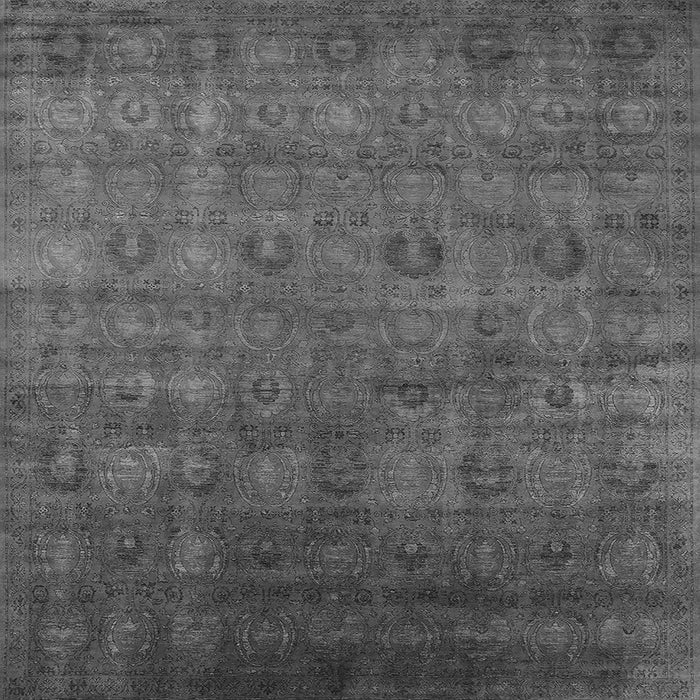 Square Oriental Gray Industrial Rug, urb2656gry