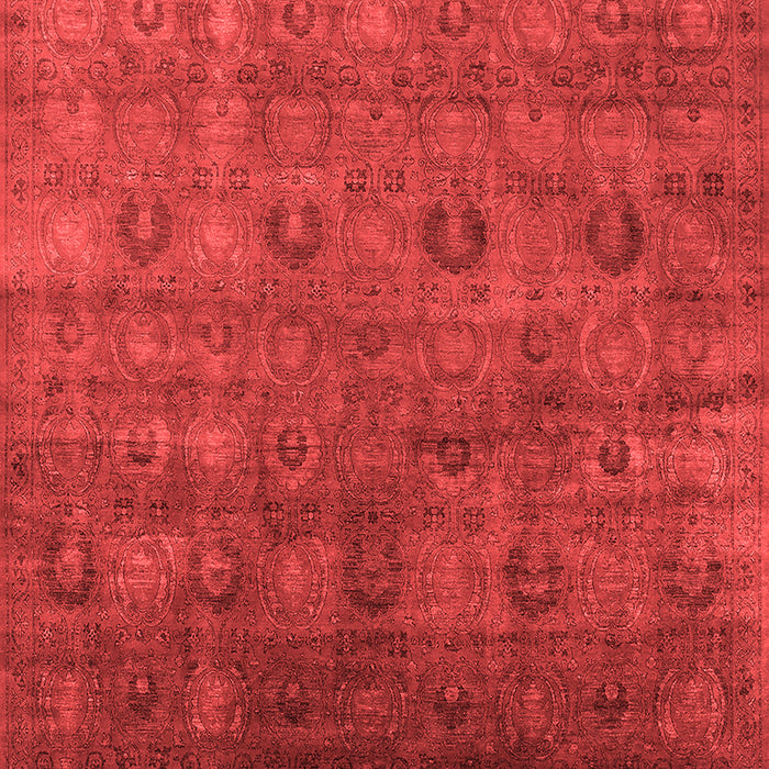 Machine Washable Oriental Red Industrial Rug, wshurb2656red