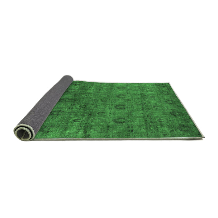 Sideview of Oriental Emerald Green Industrial Rug, urb2656emgrn