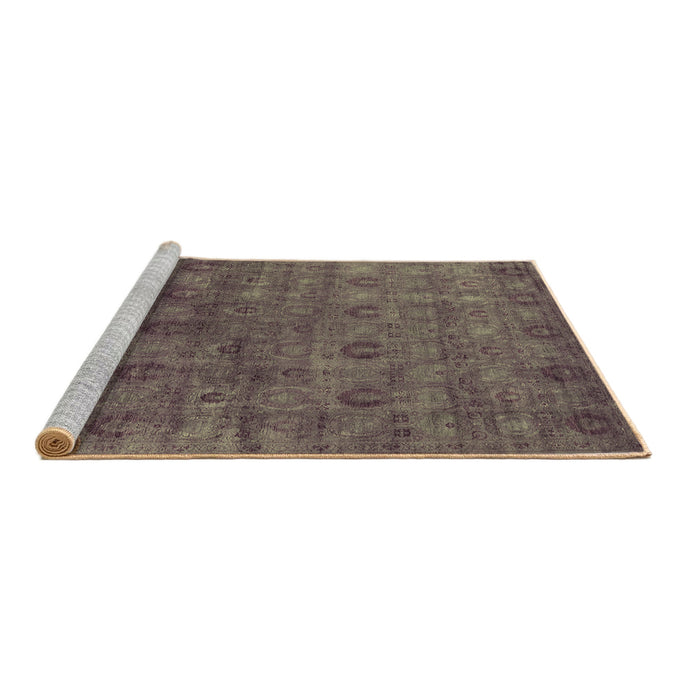 Sideview of Machine Washable Oriental Brown Industrial Rug, wshurb2656brn