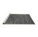 Sideview of Machine Washable Oriental Gray Industrial Rug, wshurb2656gry