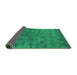 Sideview of Oriental Green Industrial Rug, urb2656grn