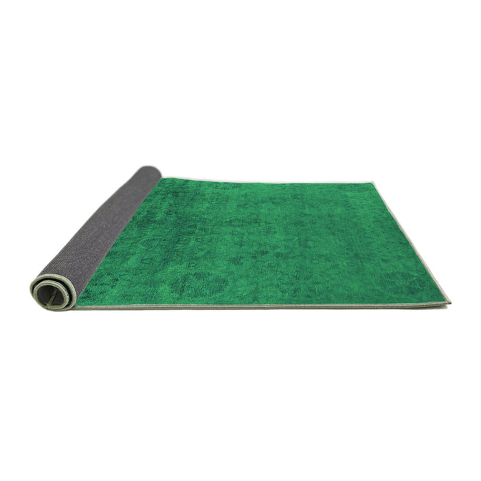 Sideview of Oriental Green Industrial Rug, urb2657grn