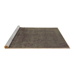 Sideview of Machine Washable Oriental Brown Industrial Rug, wshurb2657brn