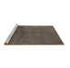 Sideview of Machine Washable Oriental Brown Industrial Rug, wshurb2657brn