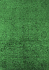 Oriental Emerald Green Industrial Rug, urb2657emgrn