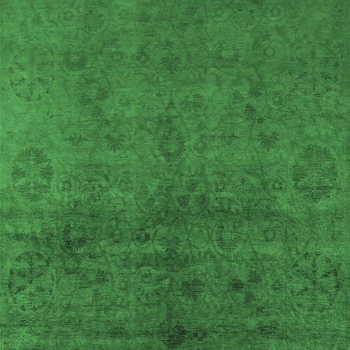Oriental Emerald Green Industrial Rug, urb2657emgrn