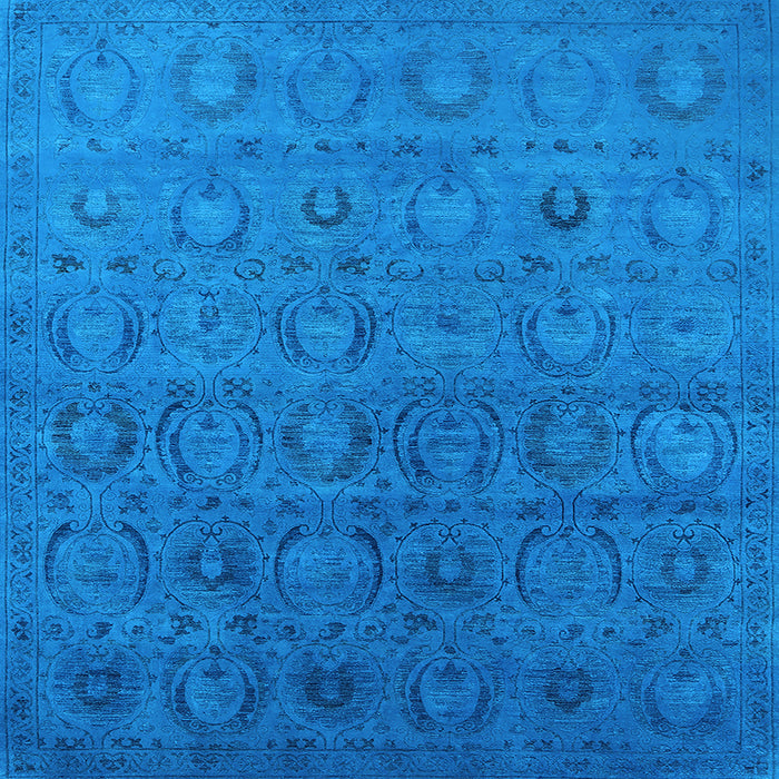 Square Oriental Light Blue Industrial Rug, urb2658lblu