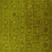 Square Oriental Yellow Industrial Rug, urb2658yw