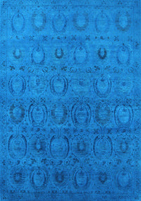 Oriental Light Blue Industrial Rug, urb2658lblu