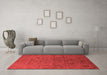 Industrial Red Washable Rugs