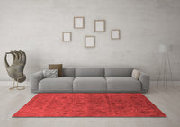 Machine Washable Oriental Red Industrial Rug, wshurb2658red