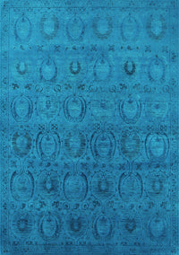 Oriental Turquoise Industrial Rug, urb2658turq