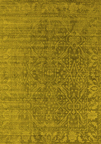 Oriental Yellow Industrial Rug, urb2659yw