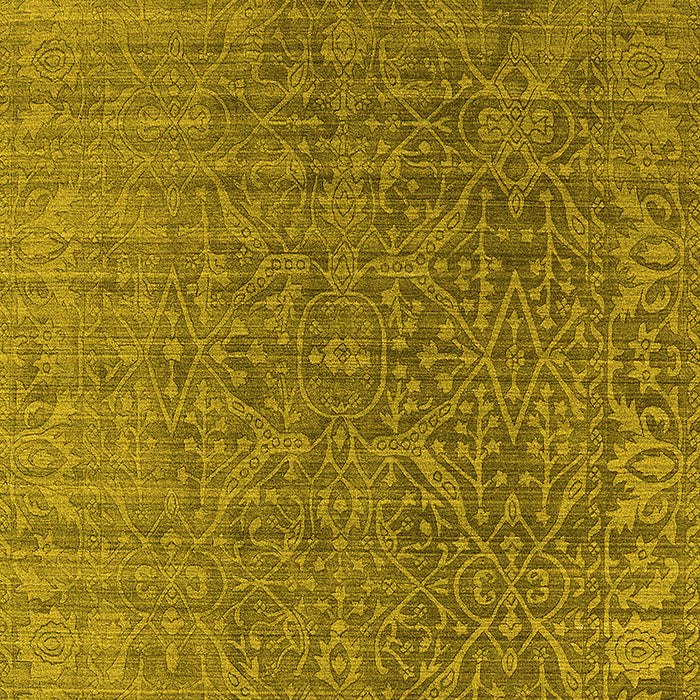 Oriental Yellow Industrial Rug, urb2659yw