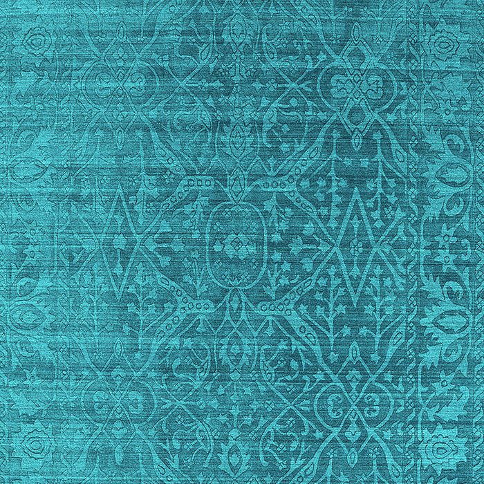 Oriental Turquoise Industrial Rug, urb2659turq