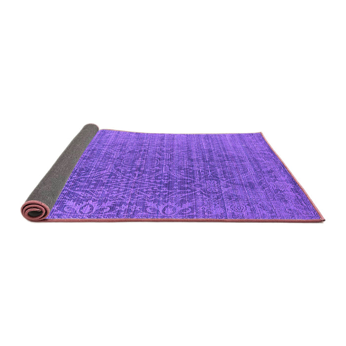 Sideview of Oriental Purple Industrial Rug, urb2659pur