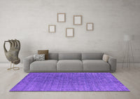 Machine Washable Oriental Purple Industrial Rug, wshurb2659pur