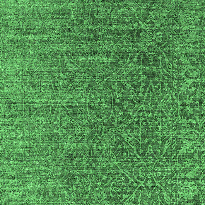 Oriental Emerald Green Industrial Rug, urb2659emgrn