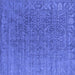 Square Oriental Blue Industrial Rug, urb2659blu