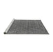Sideview of Machine Washable Oriental Gray Industrial Rug, wshurb2659gry
