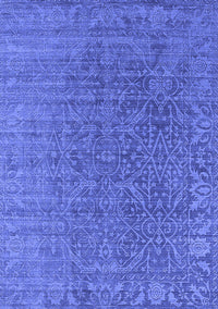 Oriental Blue Industrial Rug, urb2659blu