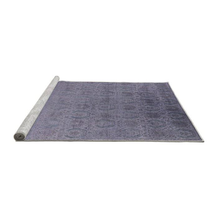 Sideview of Machine Washable Industrial Modern Lavender Purple Rug, wshurb2660
