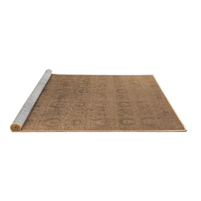 Sideview of Machine Washable Oriental Brown Industrial Rug, wshurb2660brn
