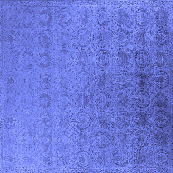 Square Oriental Blue Industrial Rug, urb2660blu