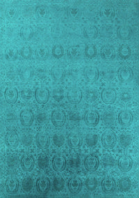 Oriental Turquoise Industrial Rug, urb2660turq