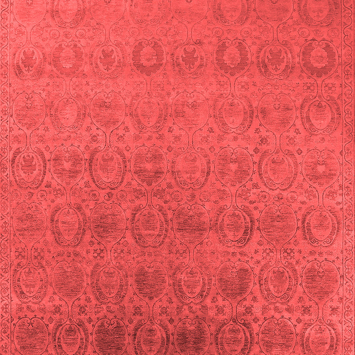 Machine Washable Oriental Red Industrial Rug, wshurb2660red