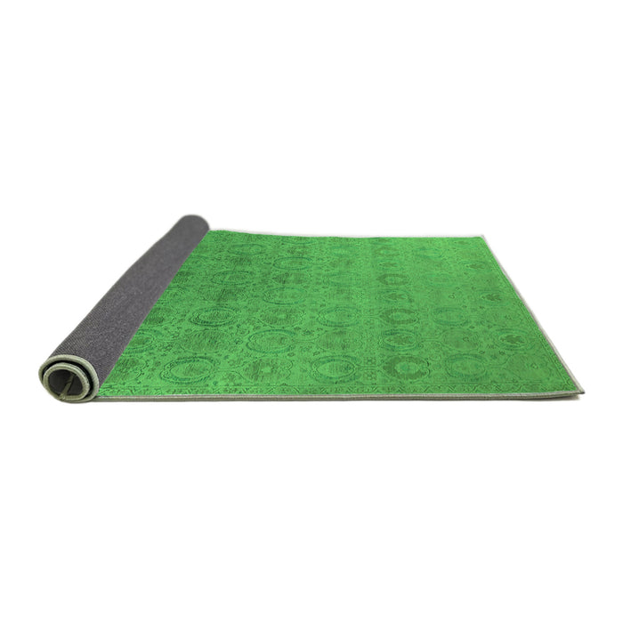 Sideview of Oriental Green Industrial Rug, urb2660grn