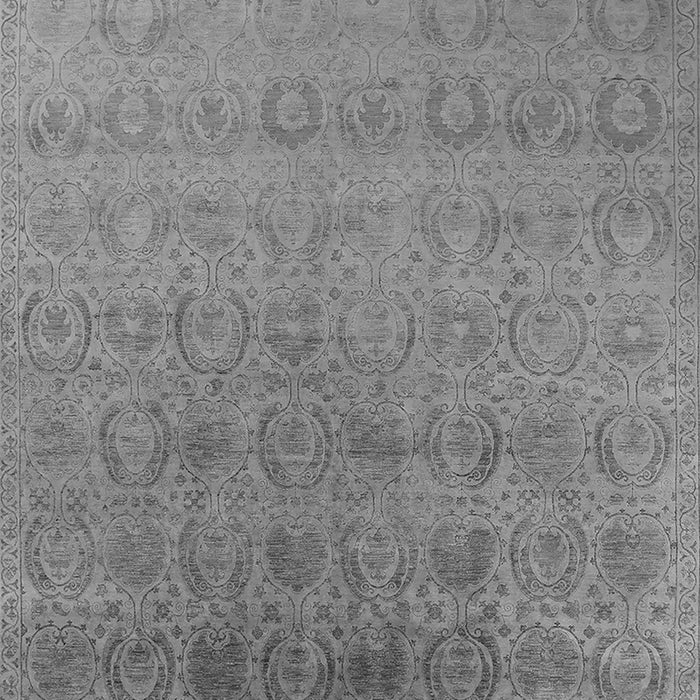 Machine Washable Oriental Gray Industrial Rug, wshurb2660gry