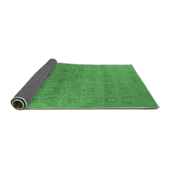 Sideview of Oriental Emerald Green Industrial Rug, urb2660emgrn