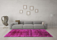 Machine Washable Oriental Purple Industrial Rug, wshurb2661pur