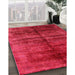 Machine Washable Industrial Modern Red Rug in a Family Room, wshurb2661