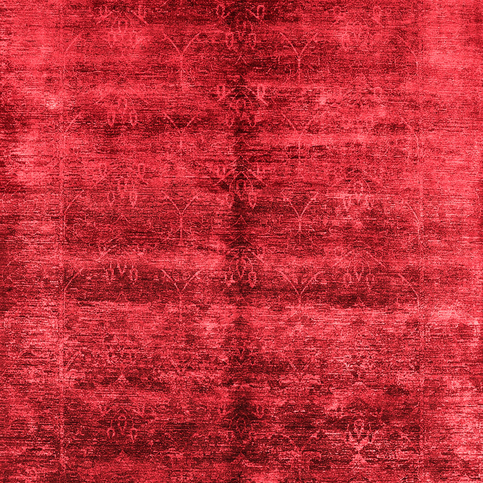 Machine Washable Oriental Red Industrial Rug, wshurb2661red