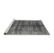 Sideview of Machine Washable Oriental Gray Industrial Rug, wshurb2661gry