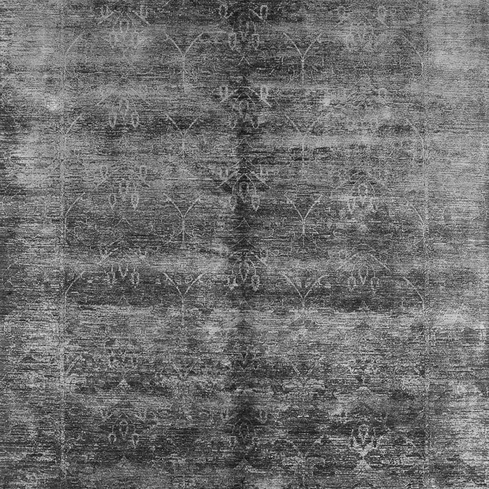 Machine Washable Oriental Gray Industrial Rug, wshurb2661gry