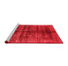 Industrial Red Washable Rugs