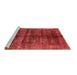 Sideview of Machine Washable Oriental Brown Industrial Rug, wshurb2661brn