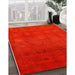 Machine Washable Industrial Modern Red Rug in a Family Room, wshurb2662