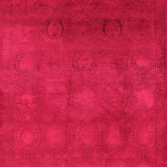 Machine Washable Oriental Pink Industrial Rug, wshurb2662pnk